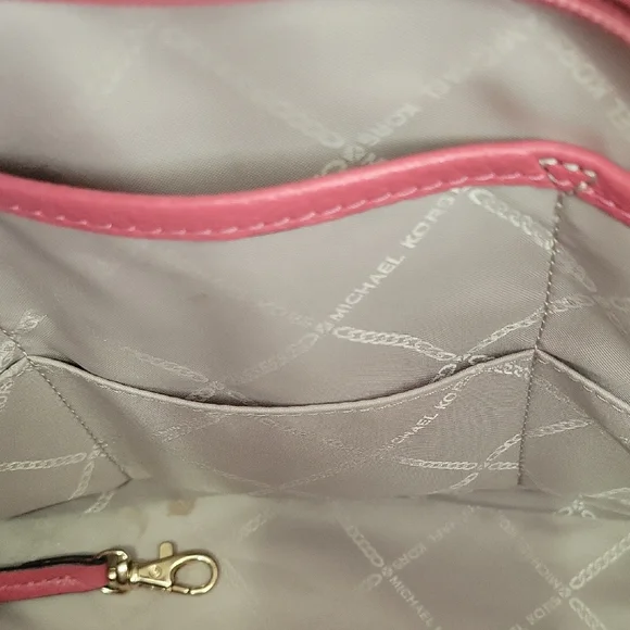 Michael Kors Pink Tote Gently Used - Picture 3 of 7
